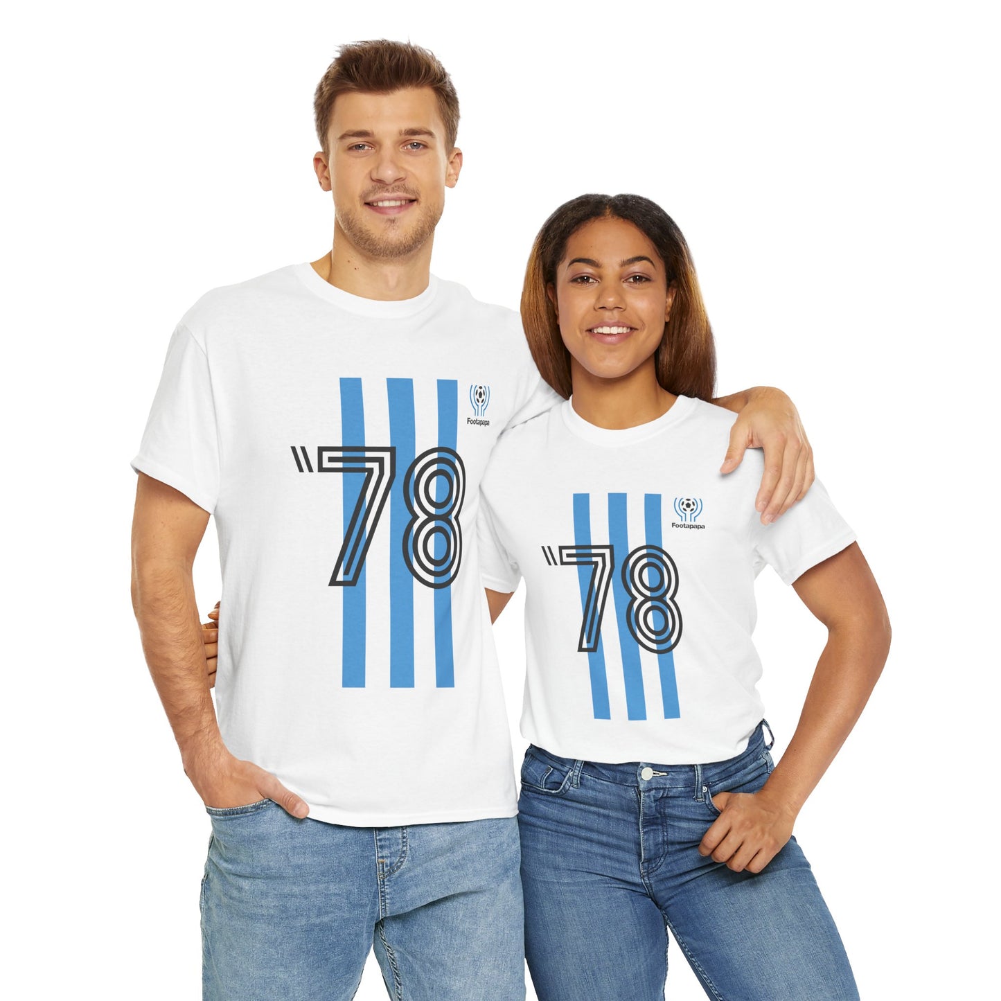 T-shirt football vintage Argentine 1978 championne du monde
