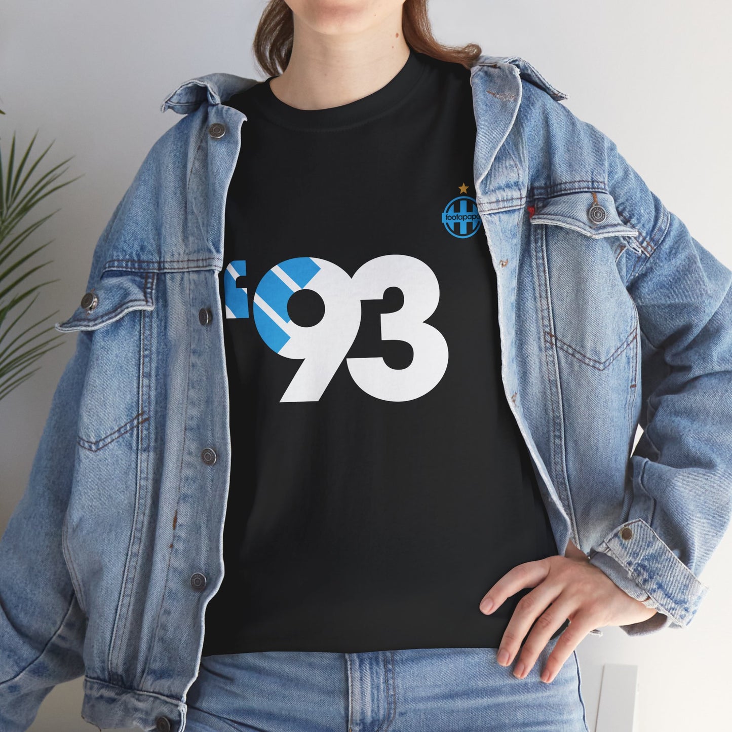 T-shirt football rétro vintage Olympique de Marseille - OM 1993