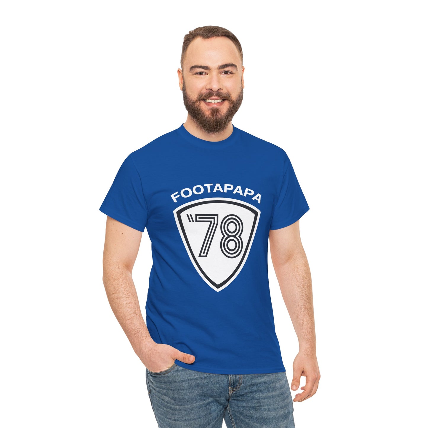 T-shirt footapapa vintage supporter Bastia 1978