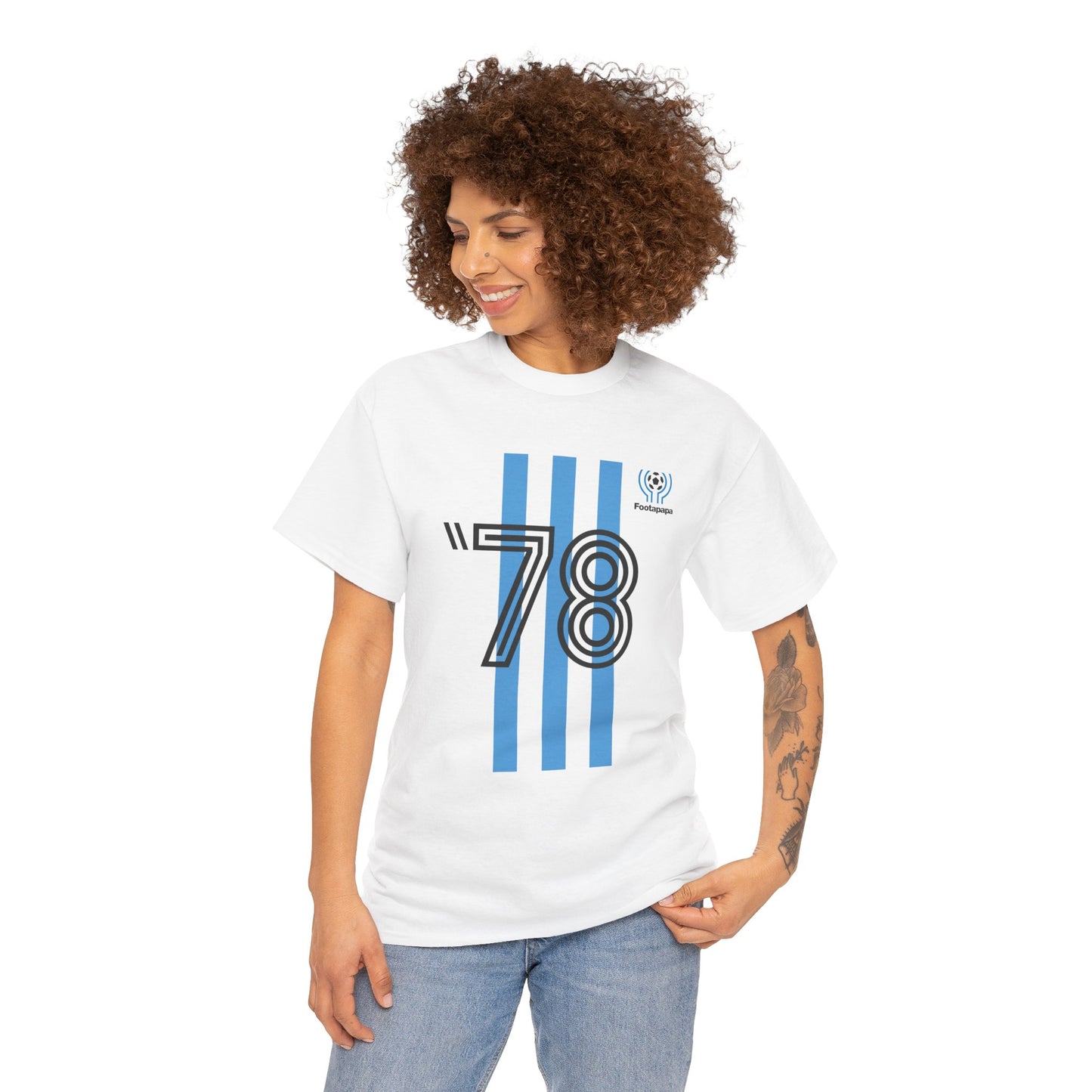 T-shirt football vintage Argentine 1978 championne du monde