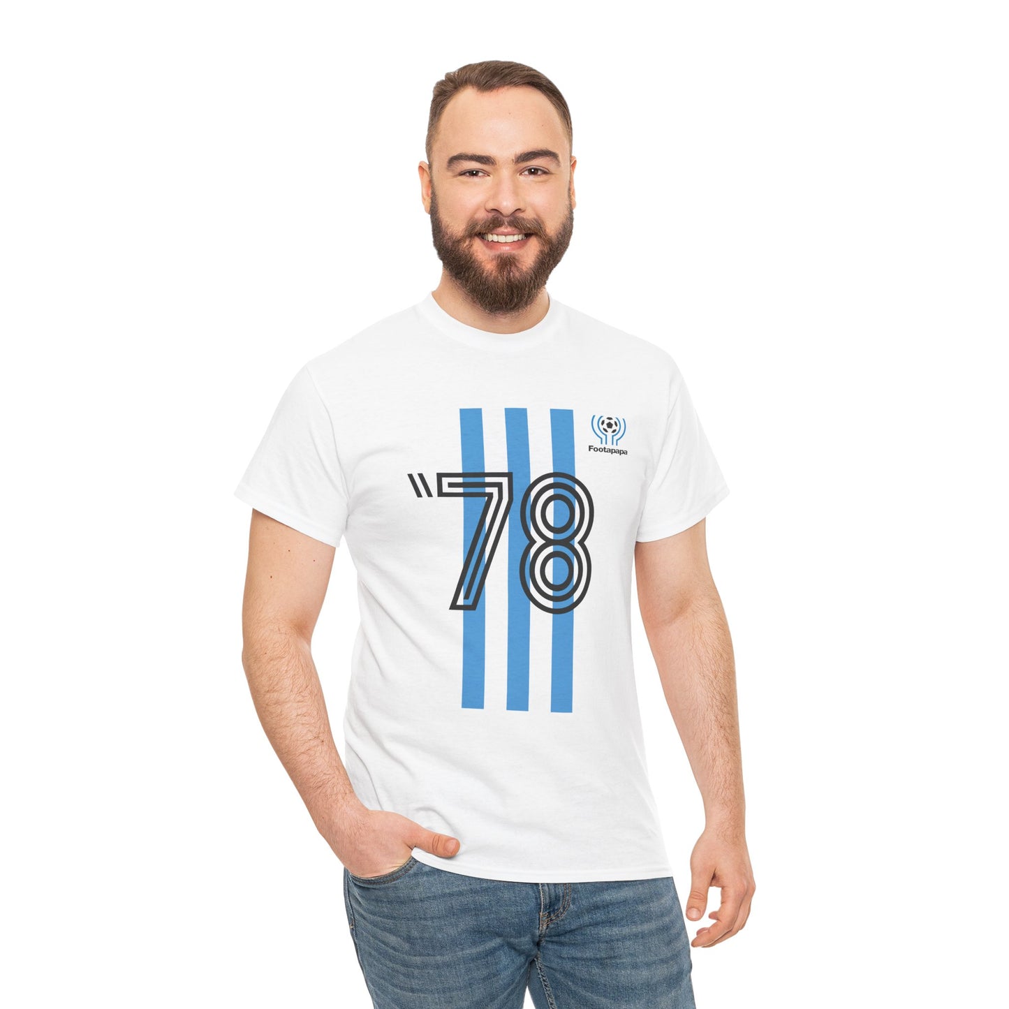T-shirt football vintage Argentine 1978 championne du monde