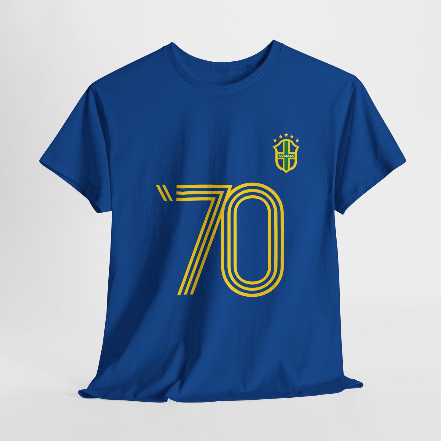 T-shirt foot vintage rétro Brésil 1970