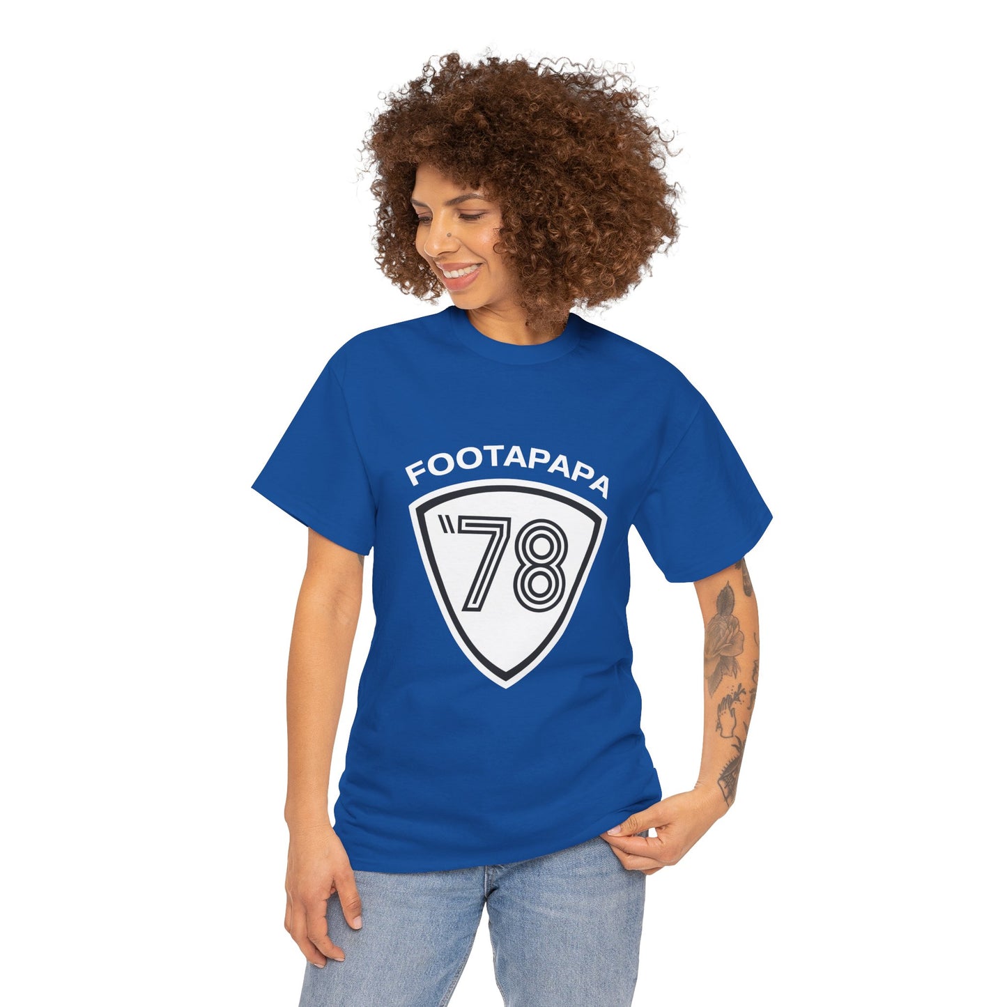 T-shirt footapapa vintage supporter Bastia 1978
