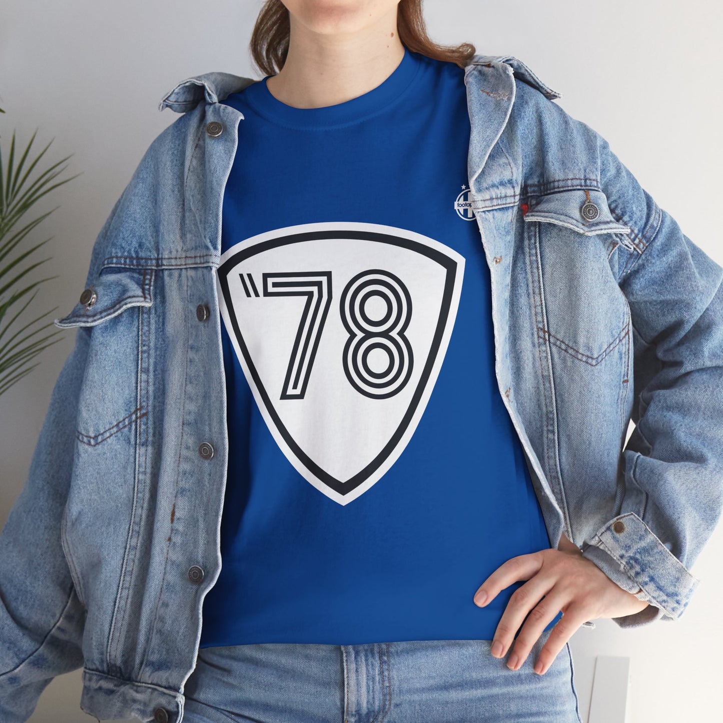 T-shirt football rétro vintage Bastia 1978 UEFA