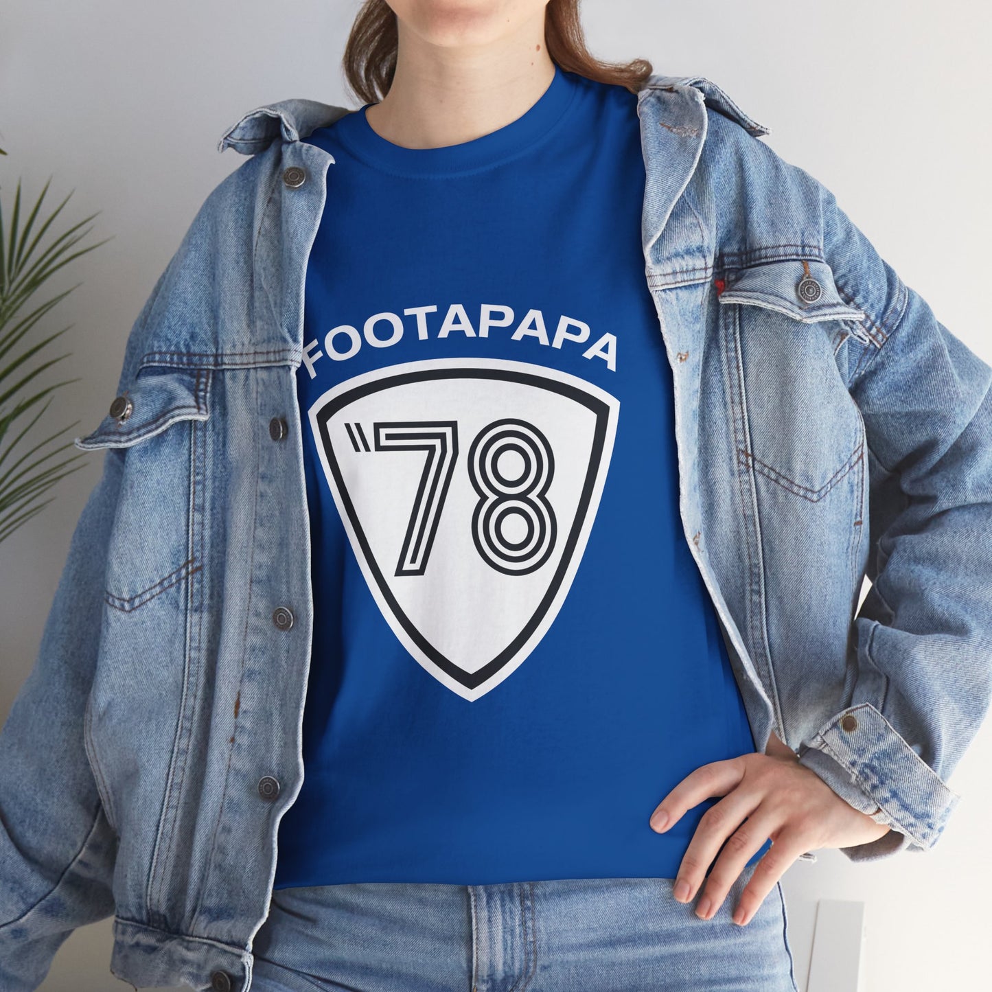 T-shirt footapapa vintage supporter Bastia 1978