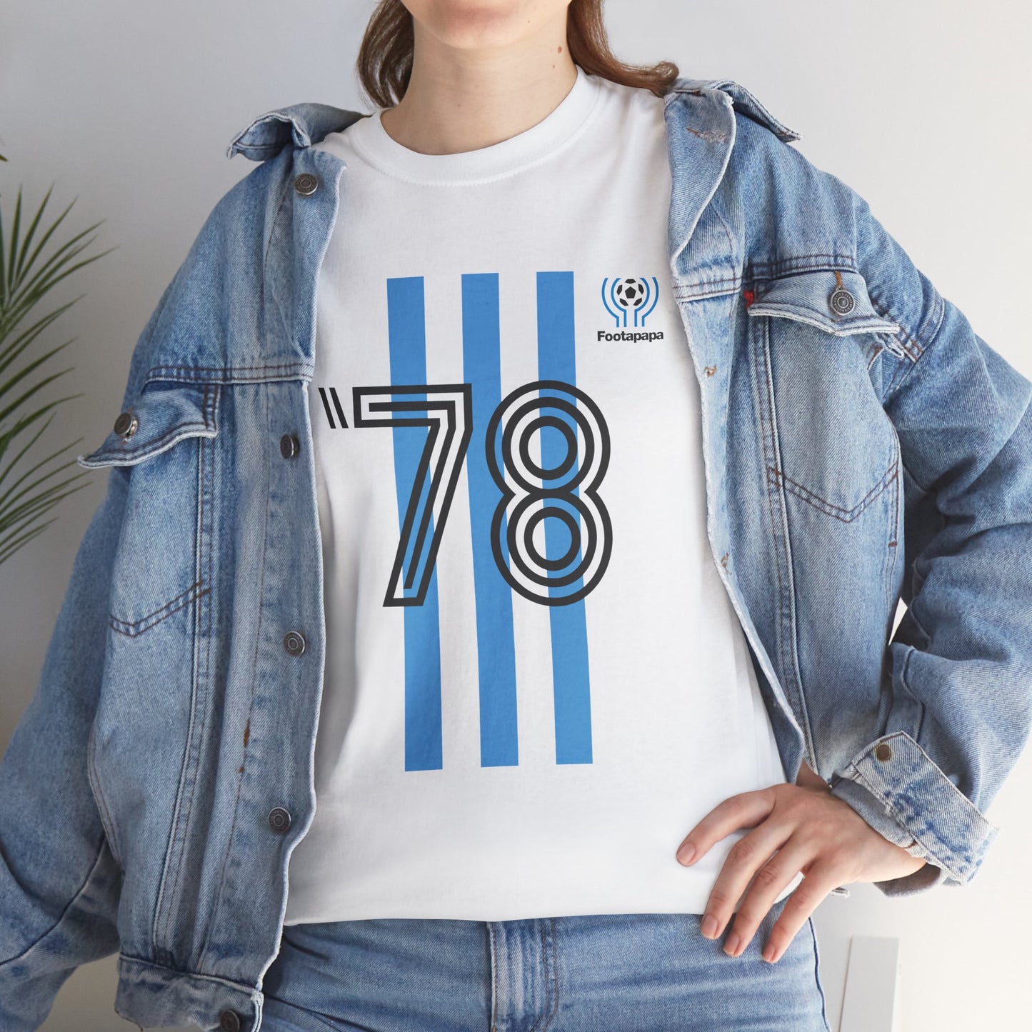 T-shirt football vintage Argentine 1978 championne du monde