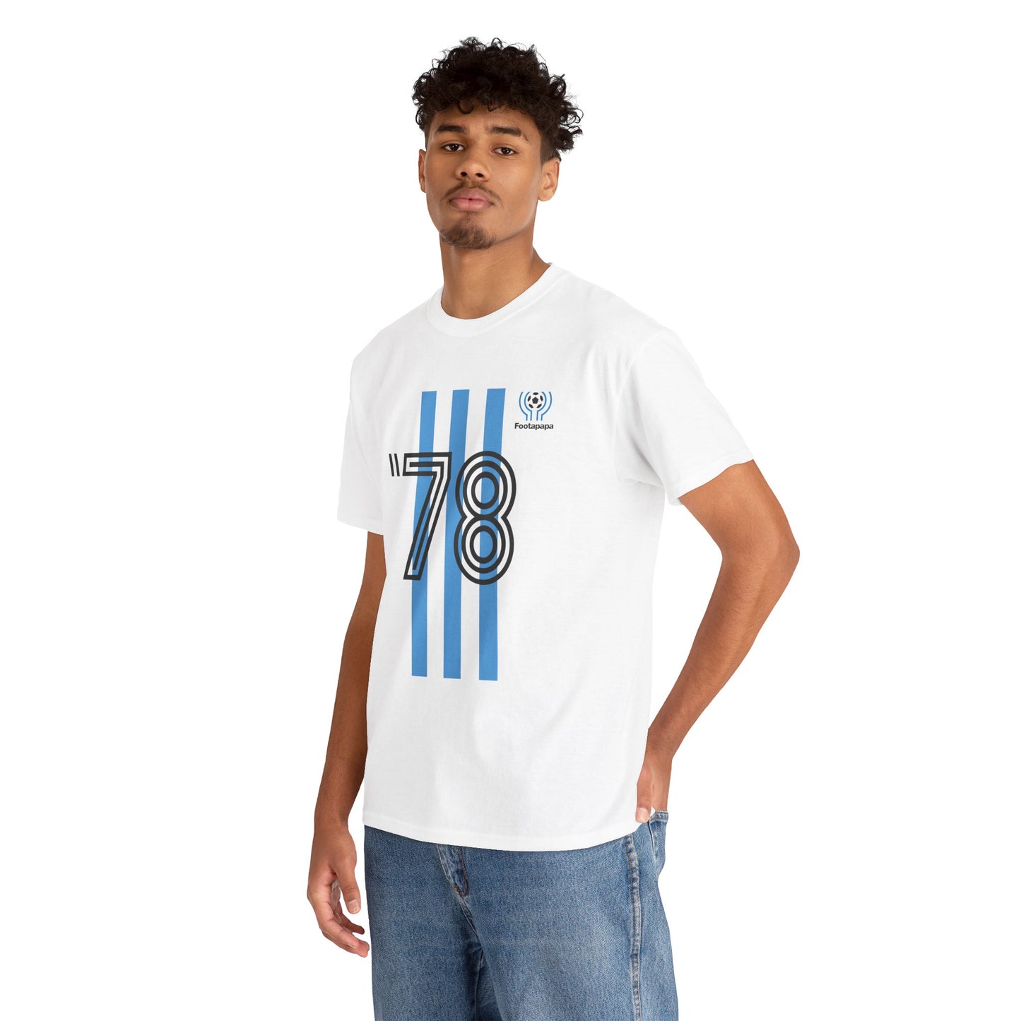 T-shirt football vintage Argentine 1978 championne du monde