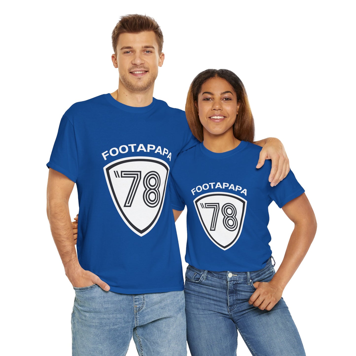 T-shirt footapapa vintage supporter Bastia 1978