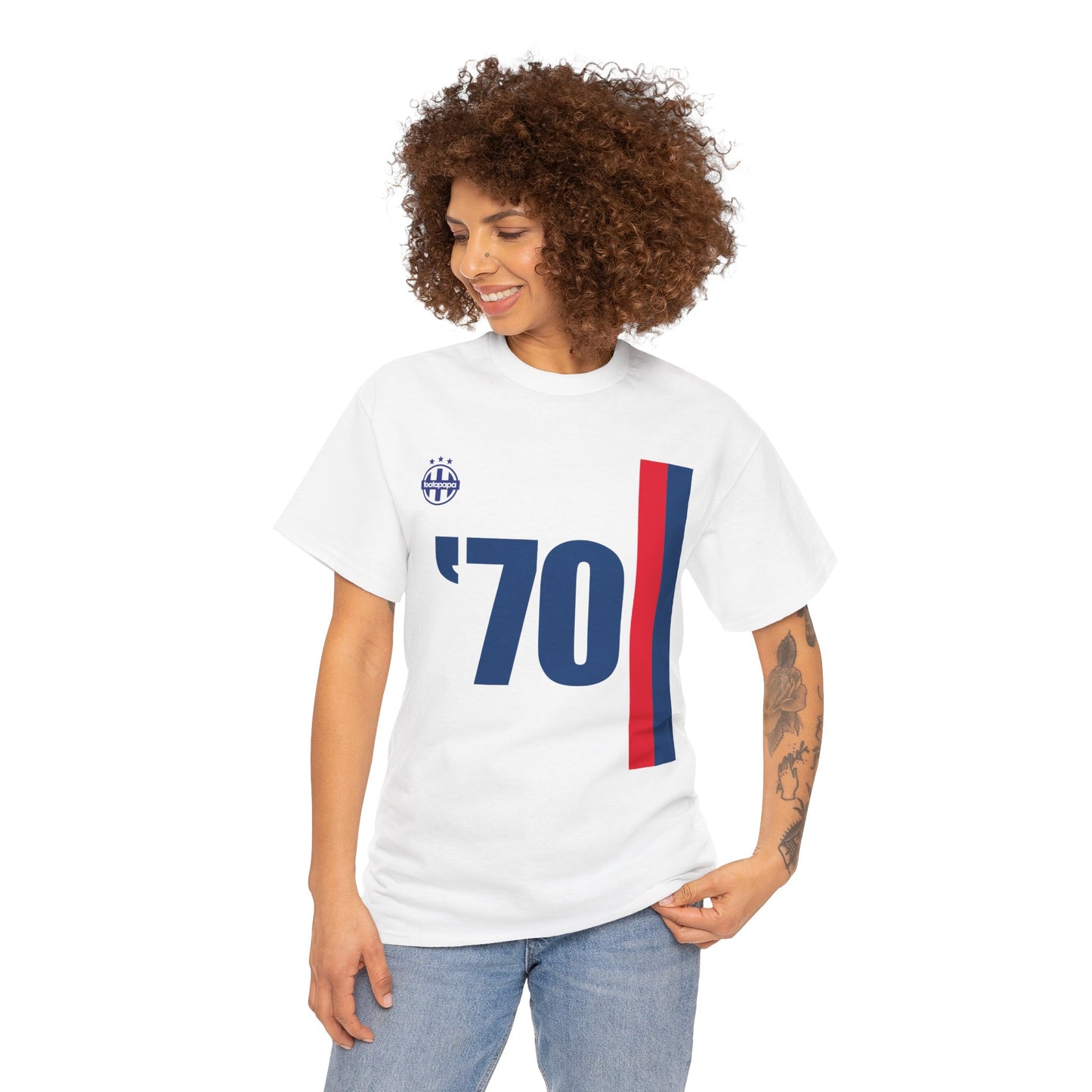T-shirt football inspiration PSG 1970