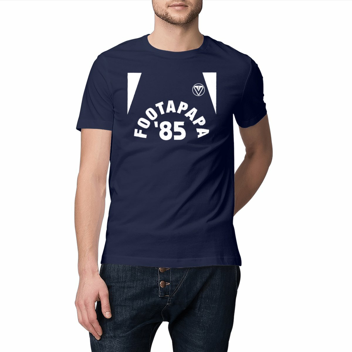 t-shirt foot bordeaux 1985
