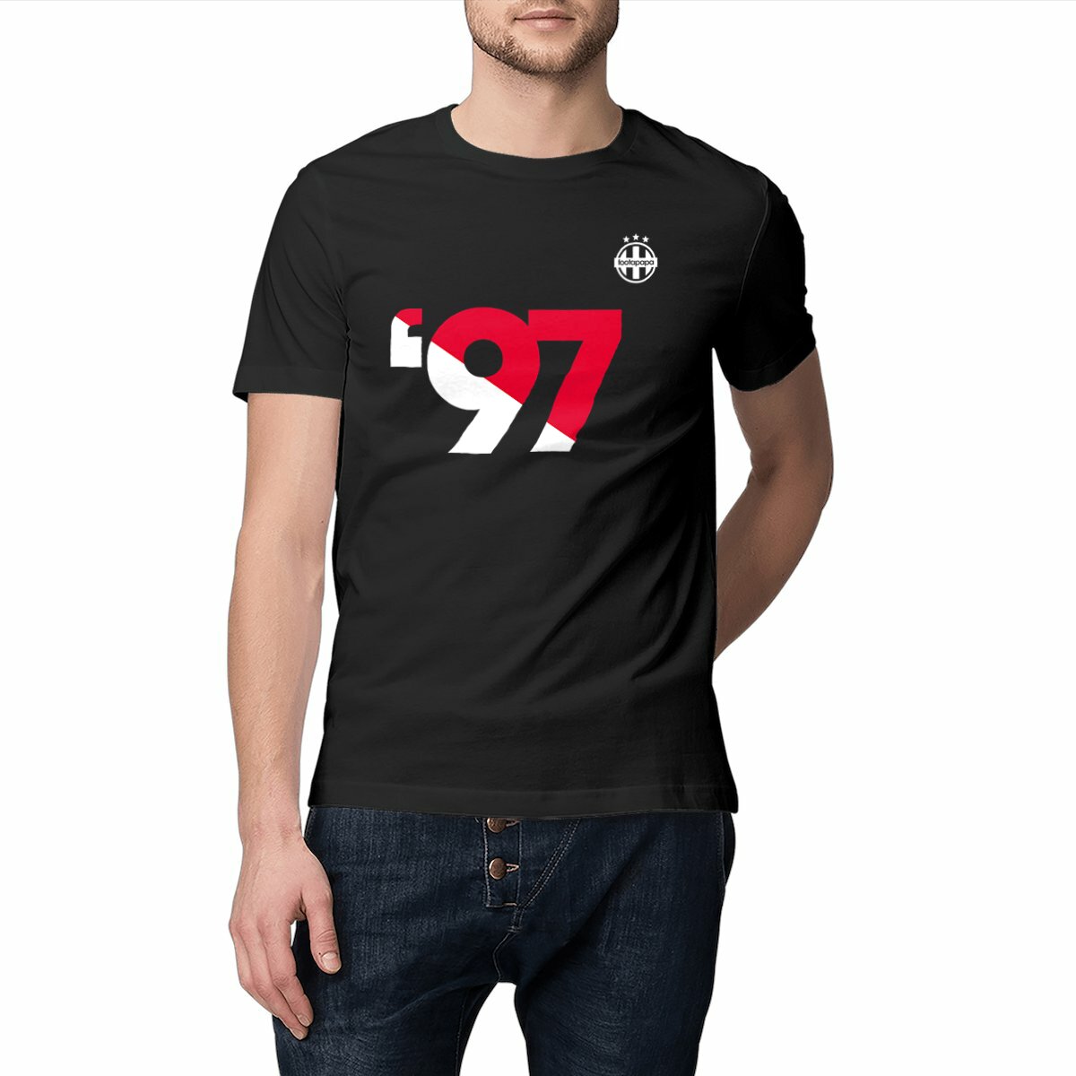 t-shirt foot monaco 1997