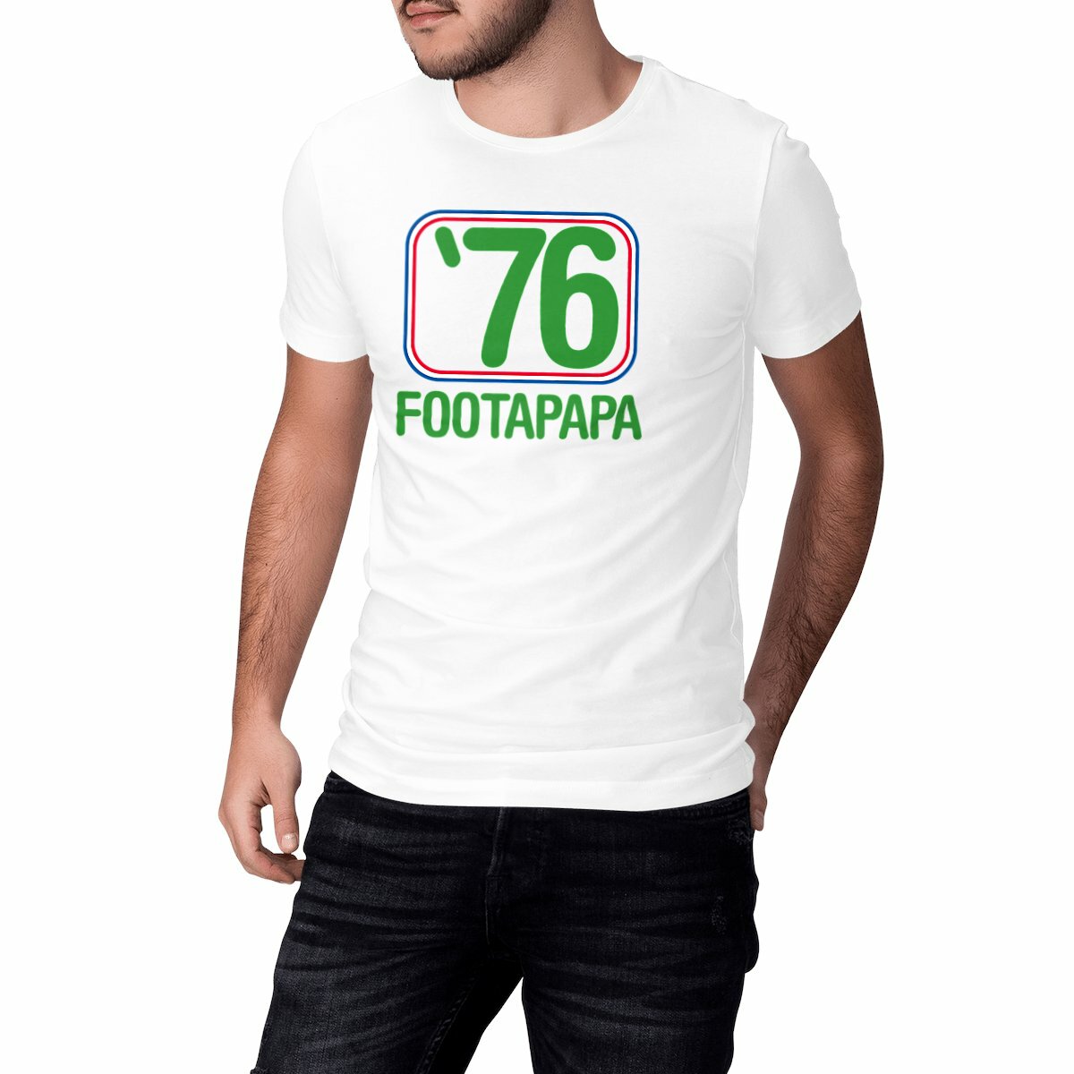 t-shirt foot saint-etienne 1976