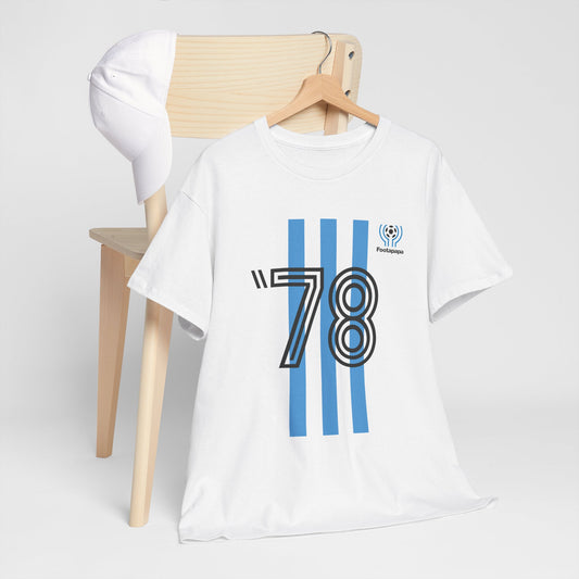 T-shirt football vintage Argentine 1978 championne du monde