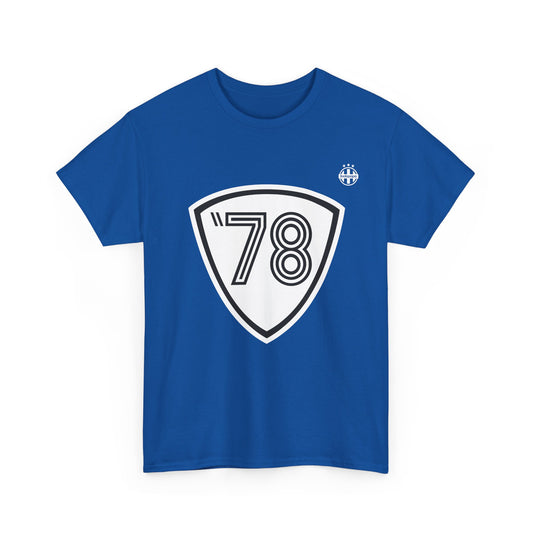 T-shirt football rétro vintage Bastia 1978 UEFA